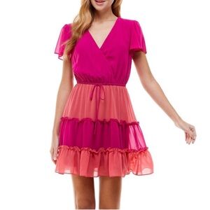 City Studio short-sleeve dress, Size L